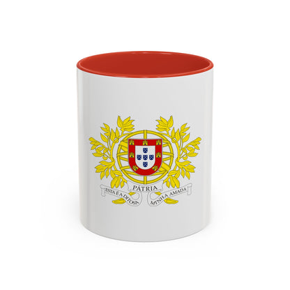 Military coat of arms of Portugal - Accent Coffee Mug