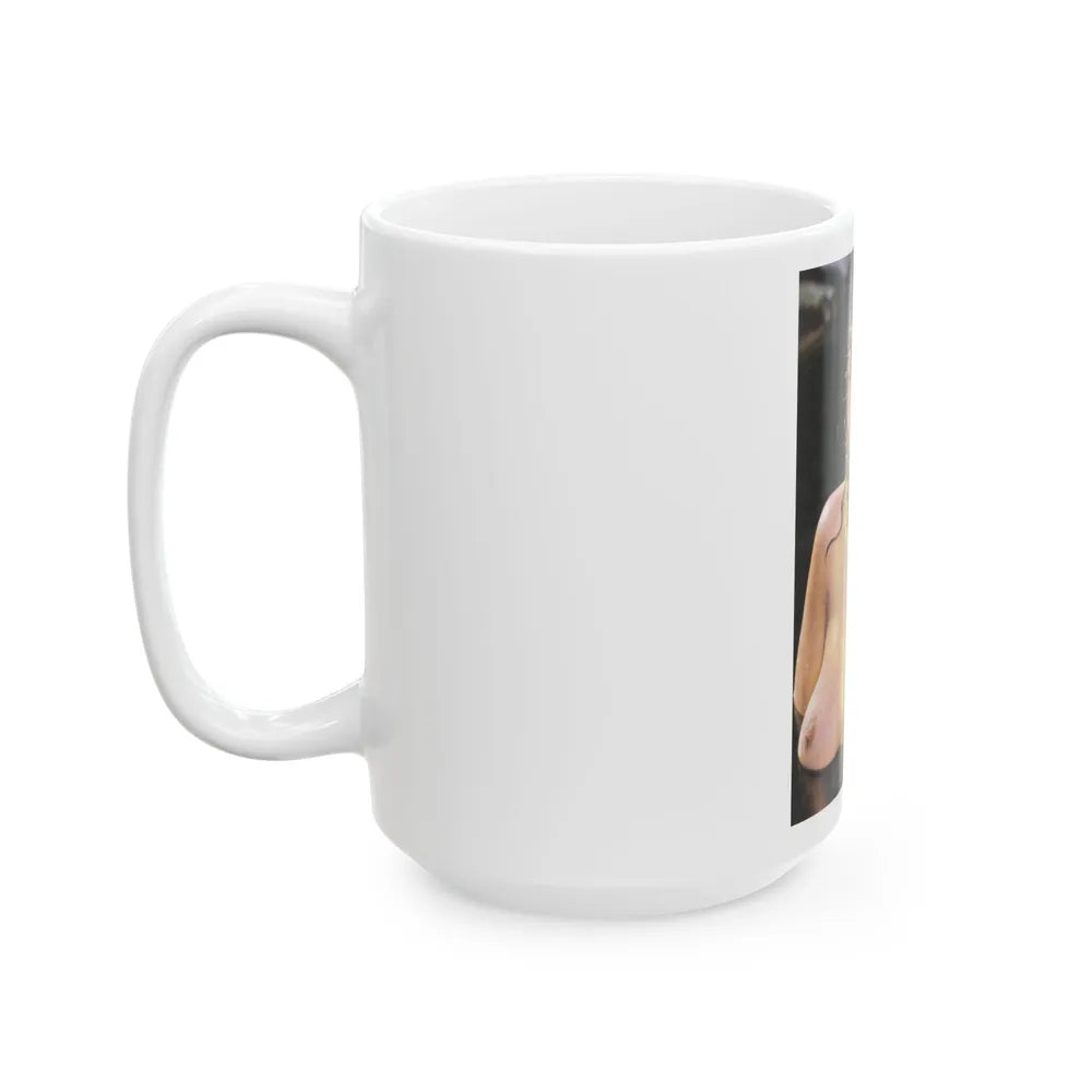 Linda Blair #189 - Topless (Vintage Female Icon) White Coffee Mug-Go Mug Yourself