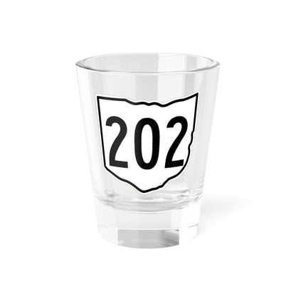 OH-202 1960 (Ohio) (Road Sign) Shot Glass 1.5oz