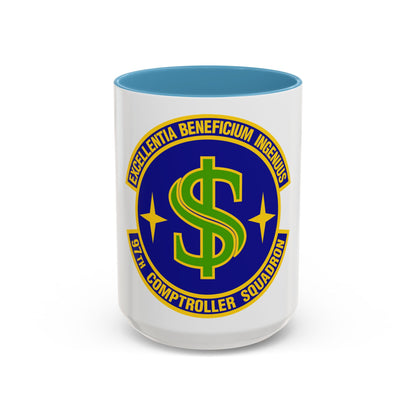 97th Comptroller Squadron (U.S. Air Force) Accent Coffee Mug