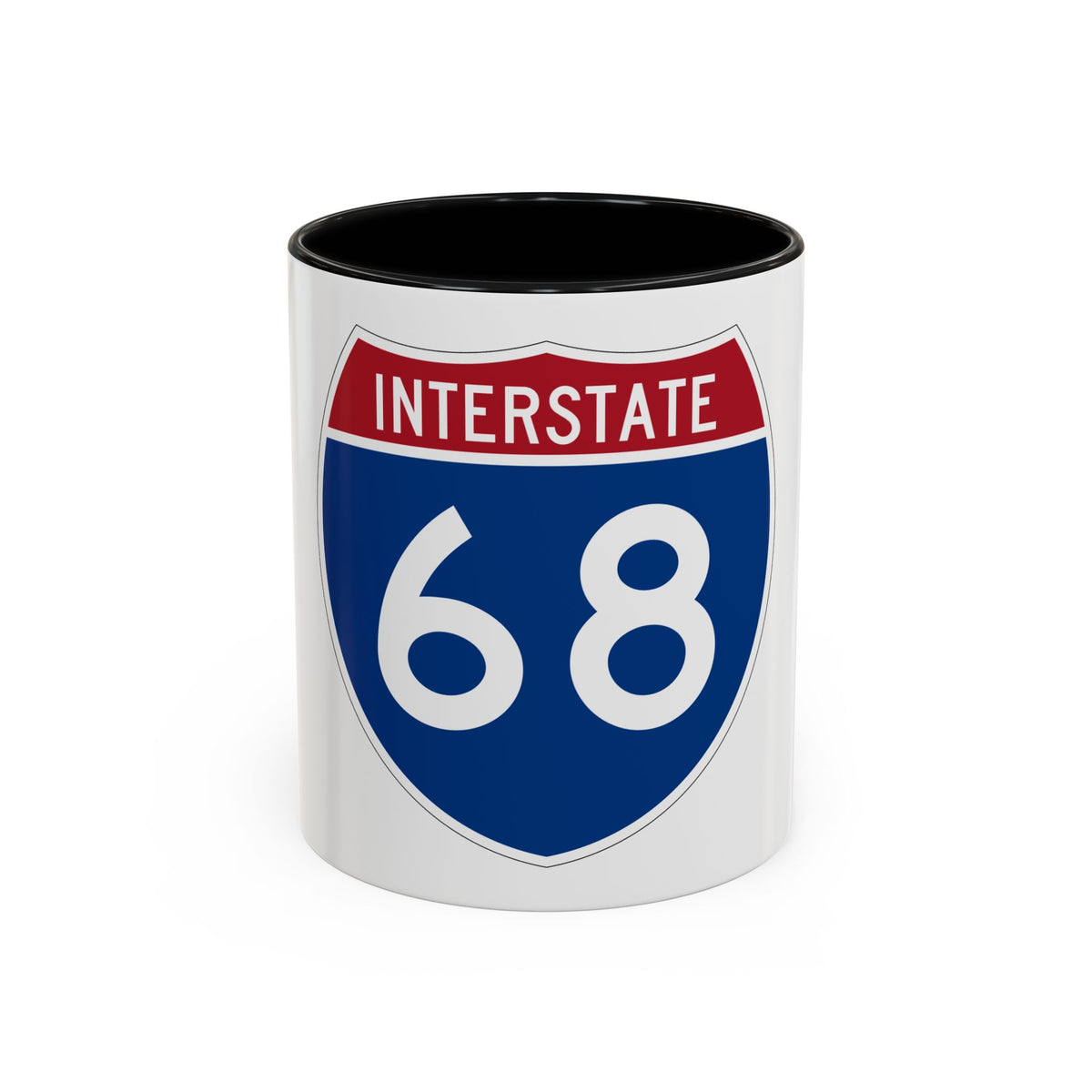 Interstate 68 (U.S. Highways) Accent Coffee Mug
