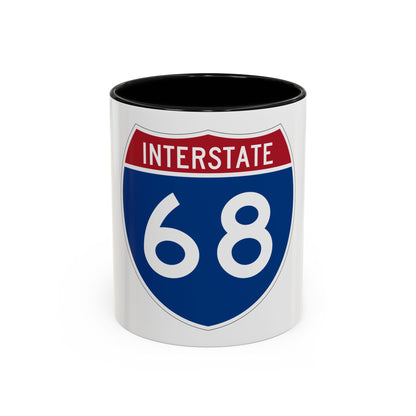 Interstate 68 (U.S. Highways) Accent Coffee Mug