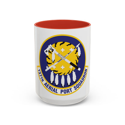 137th Aerial Port Squadron (U.S. Air Force) Accent Coffee Mug