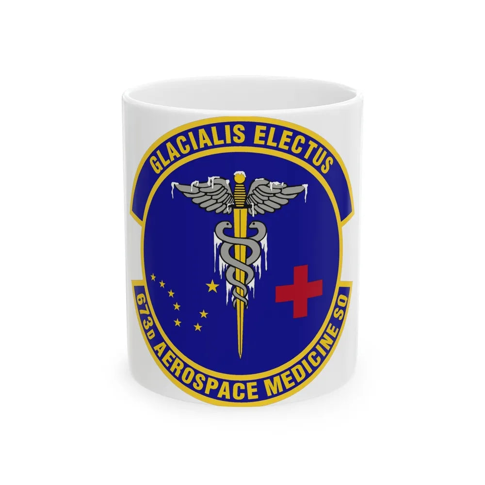 673d Aerospace Medicine Squadron (U.S. Air Force) White Coffee Mug-11oz-Go Mug Yourself