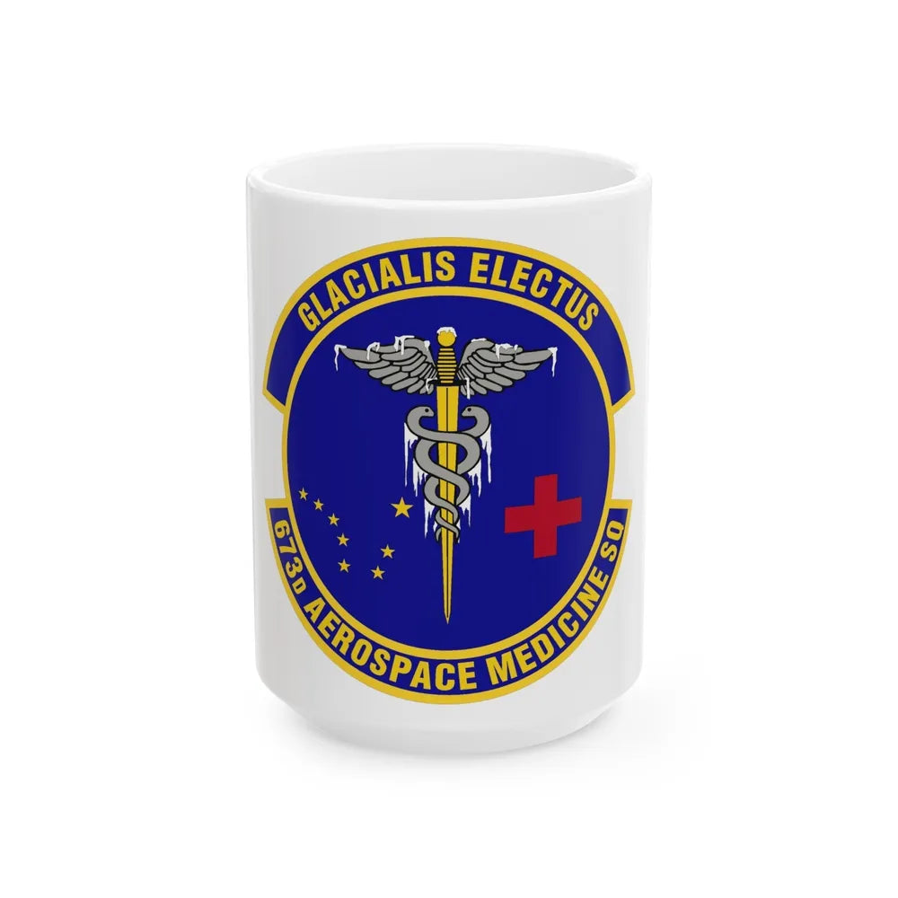 673d Aerospace Medicine Squadron (U.S. Air Force) White Coffee Mug-15oz-Go Mug Yourself