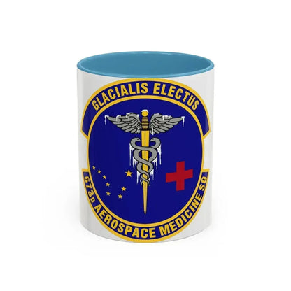 673d Aerospace Medicine Squadron (U.S. Air Force) Accent Coffee Mug 11oz Light Blue - Go Mug Yourself