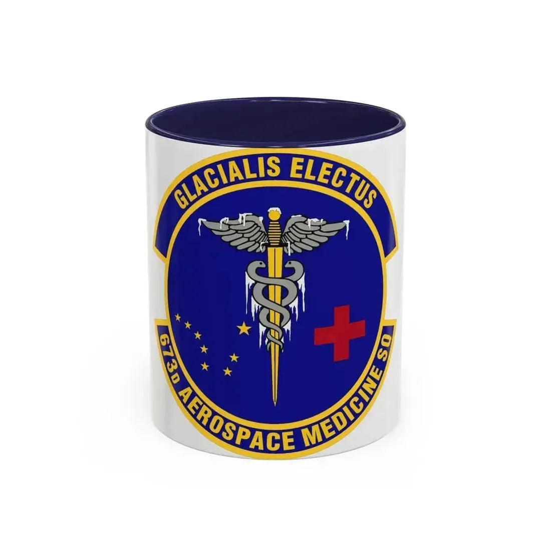 673d Aerospace Medicine Squadron (U.S. Air Force) Accent Coffee Mug 11oz Navy - Go Mug Yourself