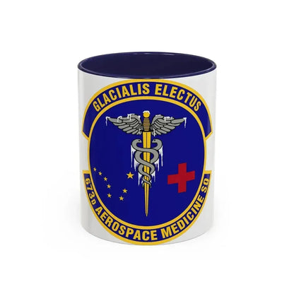 673d Aerospace Medicine Squadron (U.S. Air Force) Accent Coffee Mug 11oz Navy - Go Mug Yourself