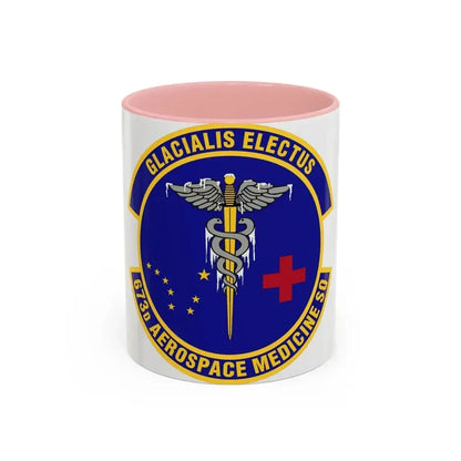 673d Aerospace Medicine Squadron (U.S. Air Force) Accent Coffee Mug 11oz Pink - Go Mug Yourself