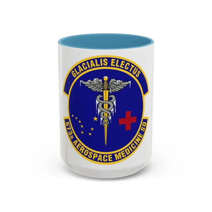 673d Aerospace Medicine Squadron (U.S. Air Force) Accent Coffee Mug 15oz Light Blue - Go Mug Yourself