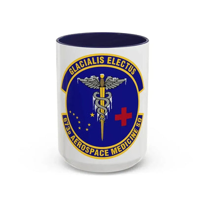 673d Aerospace Medicine Squadron (U.S. Air Force) Accent Coffee Mug 15oz Navy - Go Mug Yourself