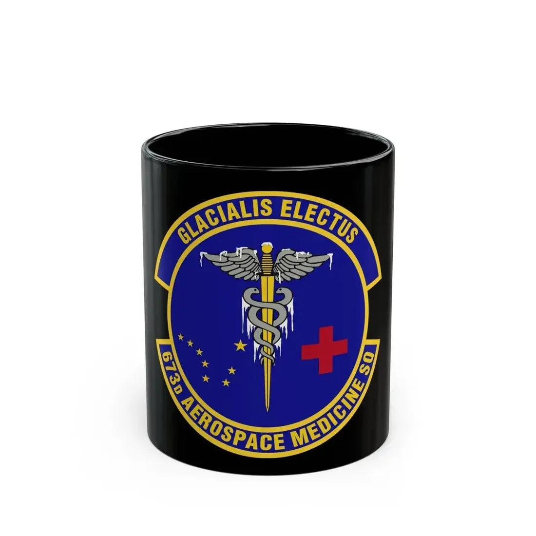673d Aerospace Medicine Squadron (U.S. Air Force) Black Coffee Mug 11oz - Go Mug Yourself