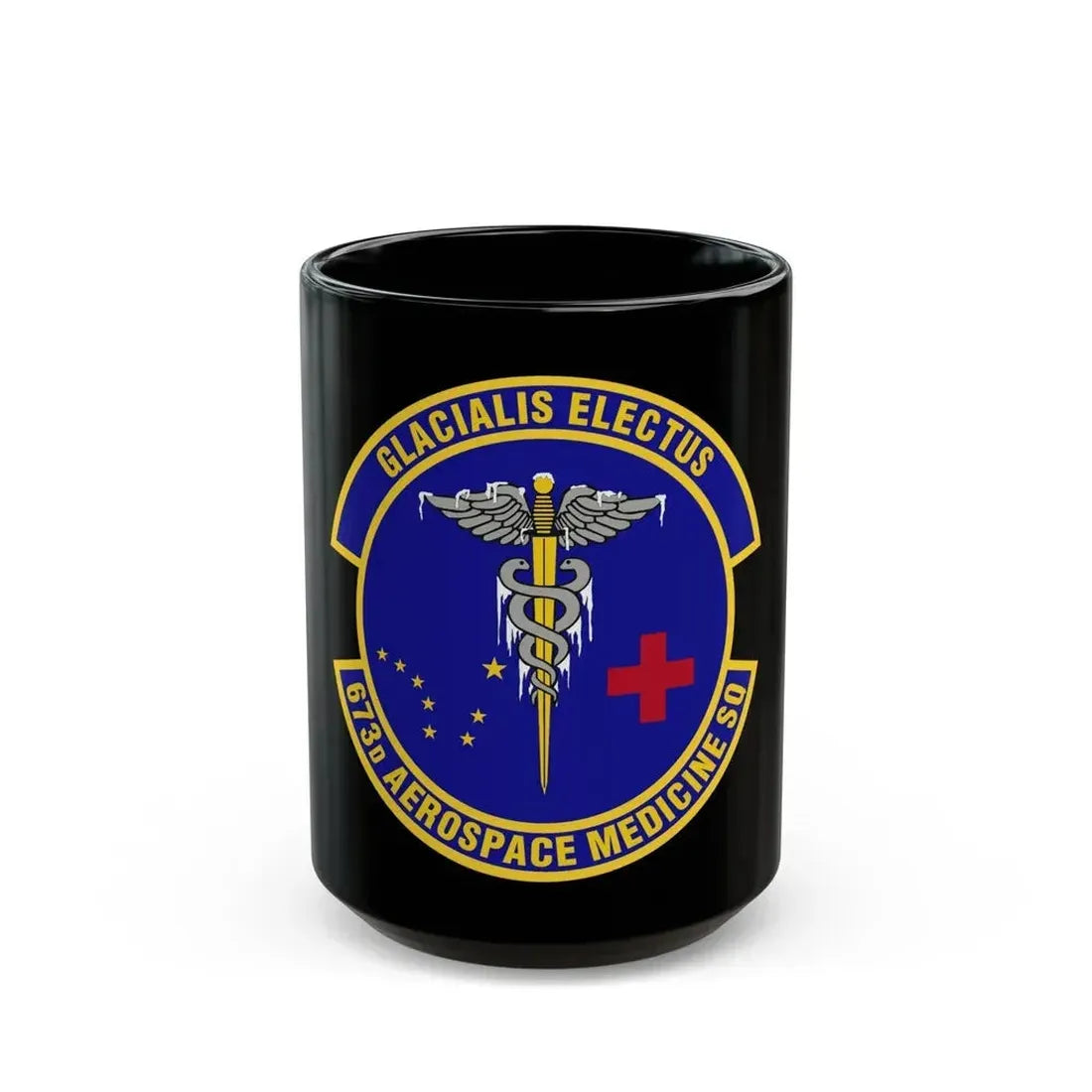 673d Aerospace Medicine Squadron (U.S. Air Force) Black Coffee Mug 15oz - Go Mug Yourself