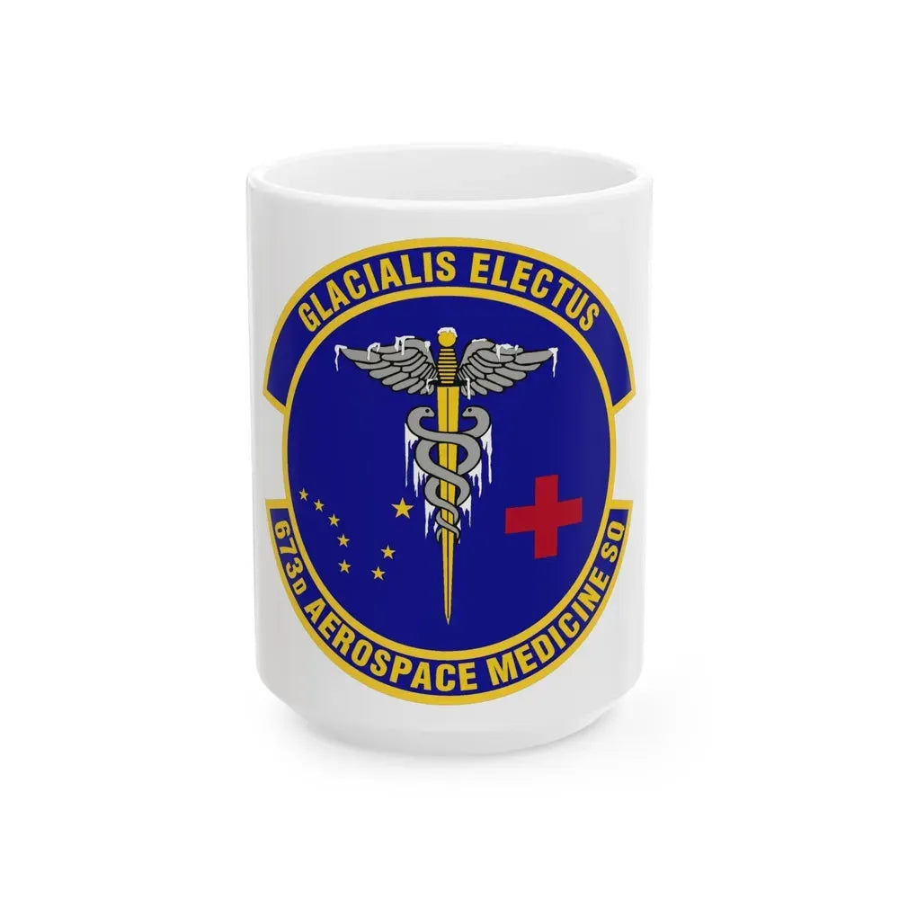 673d Aerospace Medicine Squadron (U.S. Air Force) White Coffee Mug 15oz - Go Mug Yourself