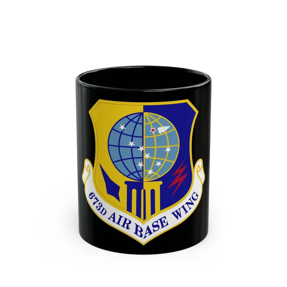 673d Air Base Wing (U.S. Air Force) Black Coffee Mug-11oz-Go Mug Yourself