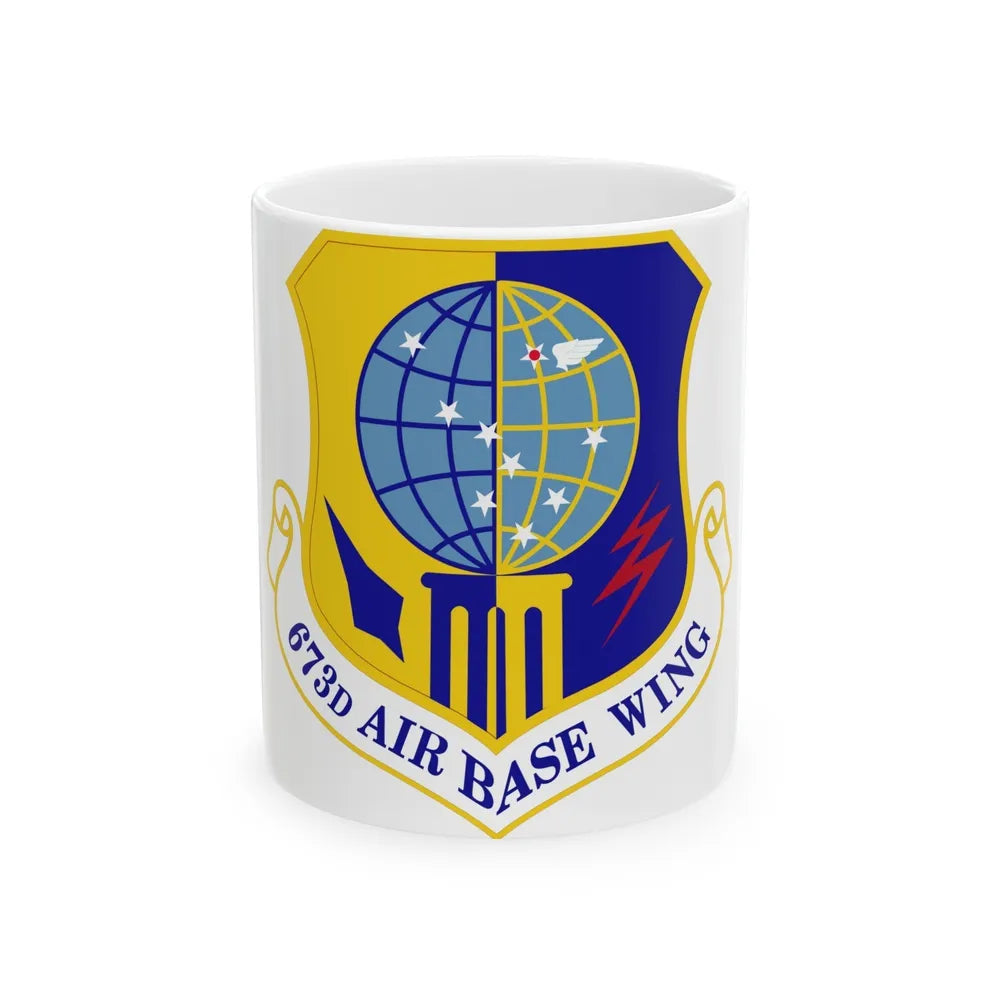 673d Air Base Wing (U.S. Air Force) White Coffee Mug-11oz-Go Mug Yourself