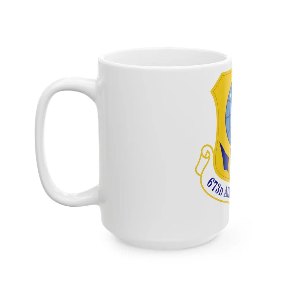 673d Air Base Wing (U.S. Air Force) White Coffee Mug-Go Mug Yourself