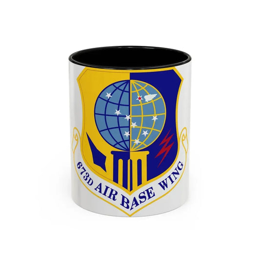 673d Air Base Wing (U.S. Air Force) Accent Coffee Mug 11oz Black - Go Mug Yourself