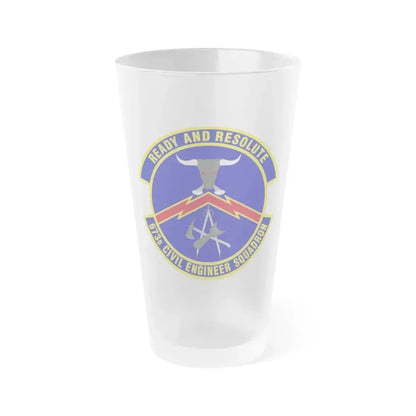 673d Civil Engineer Squadron (U.S. Air Force) Frosted Pint Glass 16oz 16oz Frosted - Go Mug Yourself