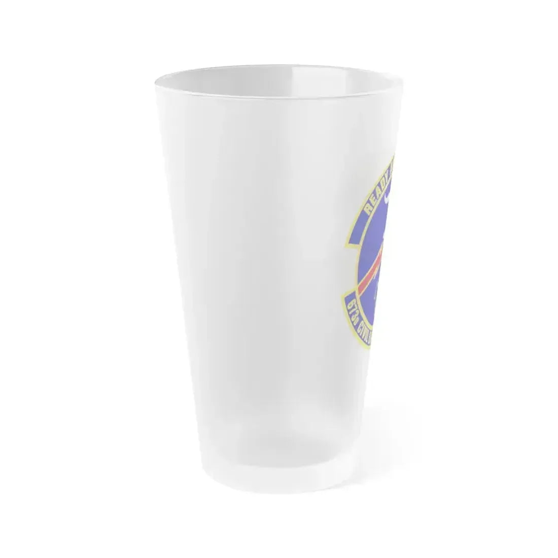 673d Civil Engineer Squadron (U.S. Air Force) Frosted Pint Glass 16oz - Go Mug Yourself