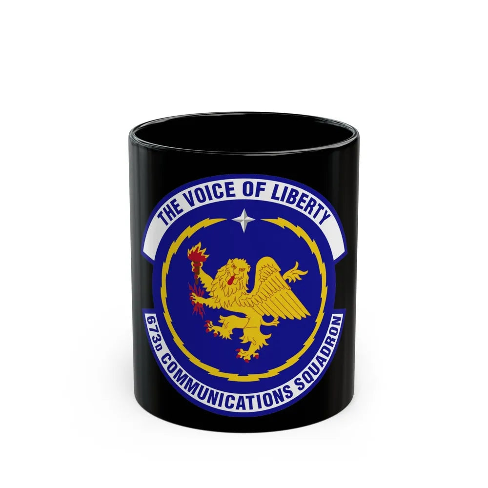 673d Communications Squadron (U.S. Air Force) Black Coffee Mug-11oz-Go Mug Yourself