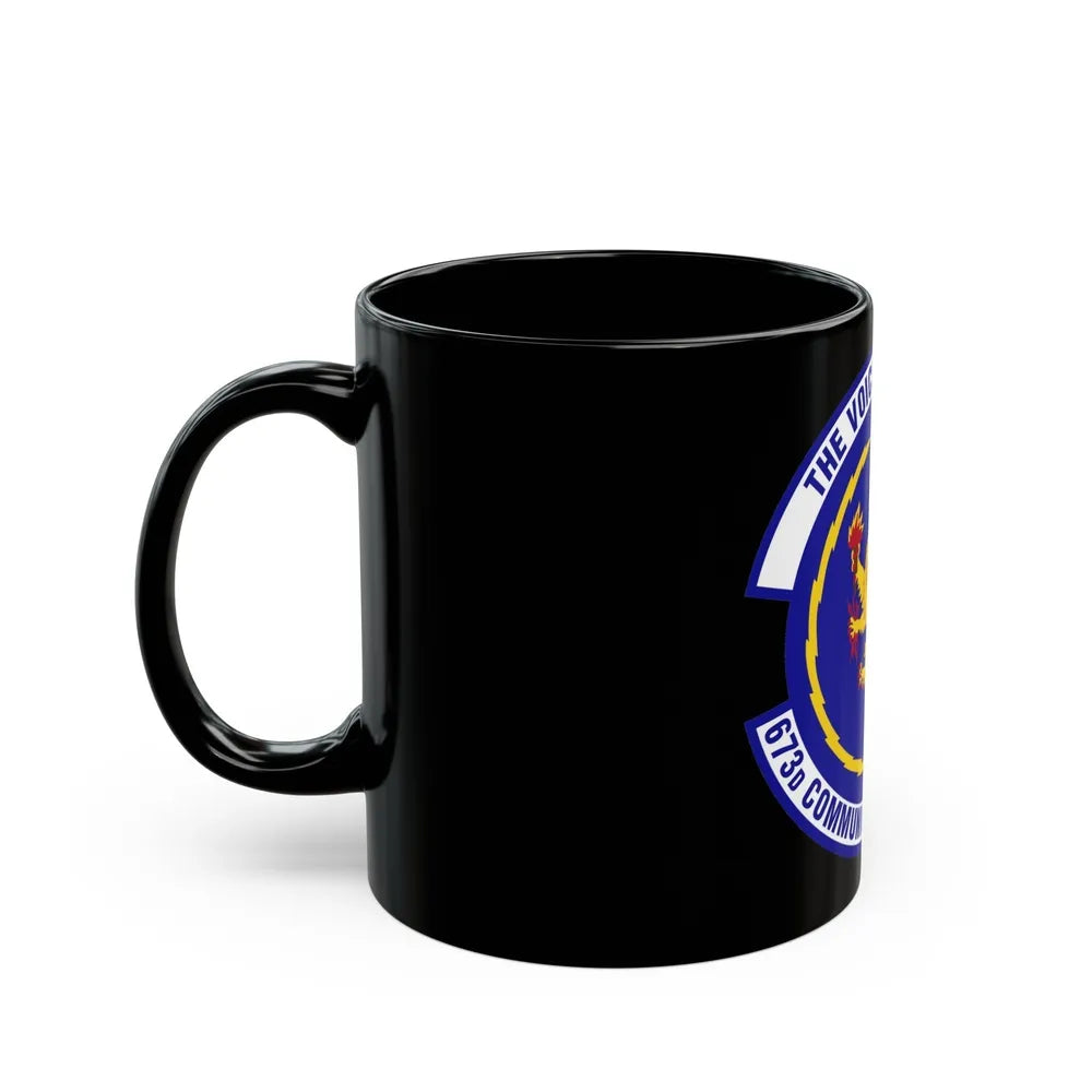 673d Communications Squadron (U.S. Air Force) Black Coffee Mug-Go Mug Yourself