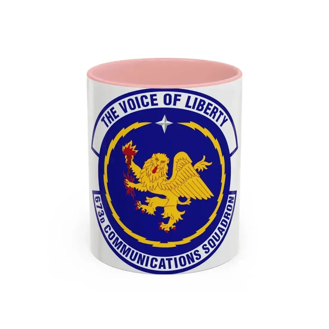 673d Communications Squadron (U.S. Air Force) Accent Coffee Mug 11oz Pink - Go Mug Yourself