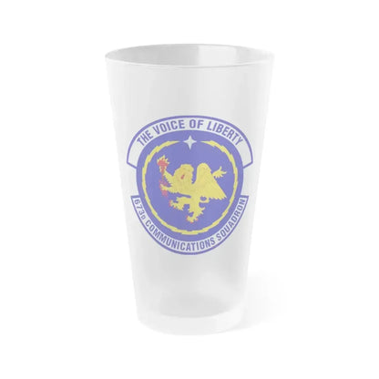 673d Communications Squadron (U.S. Air Force) Frosted Pint Glass 16oz 16oz Frosted - Go Mug Yourself
