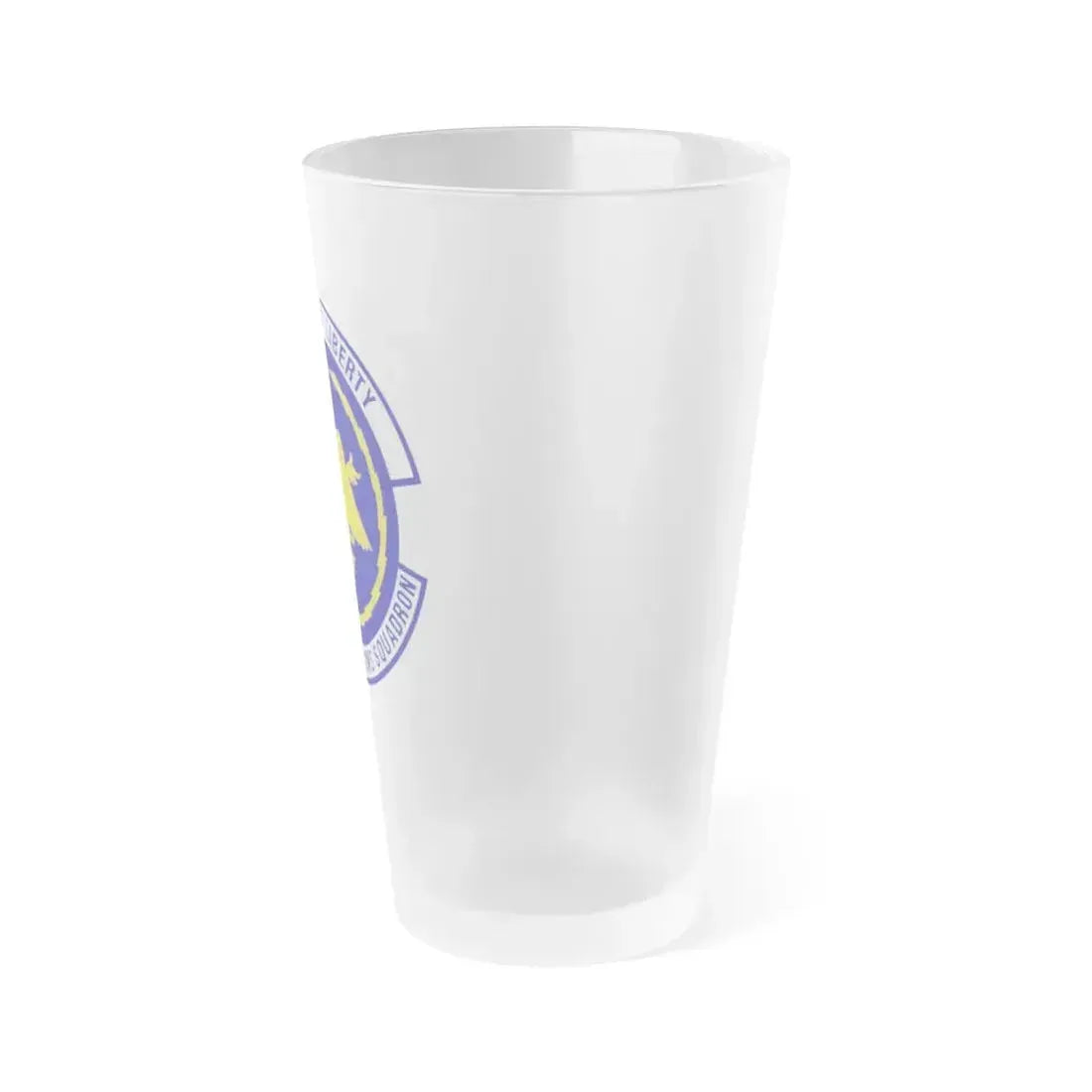 673d Communications Squadron (U.S. Air Force) Frosted Pint Glass 16oz - Go Mug Yourself