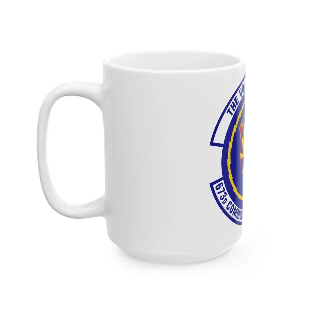 673d Communications Squadron (U.S. Air Force) White Coffee Mug - Go Mug Yourself