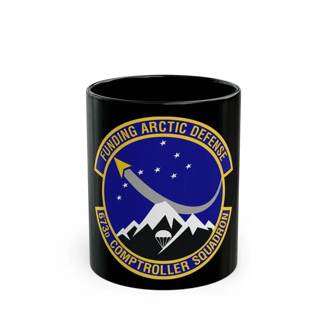 673d Comptroller Squadron (U.S. Air Force) Black Coffee Mug 11oz - Go Mug Yourself