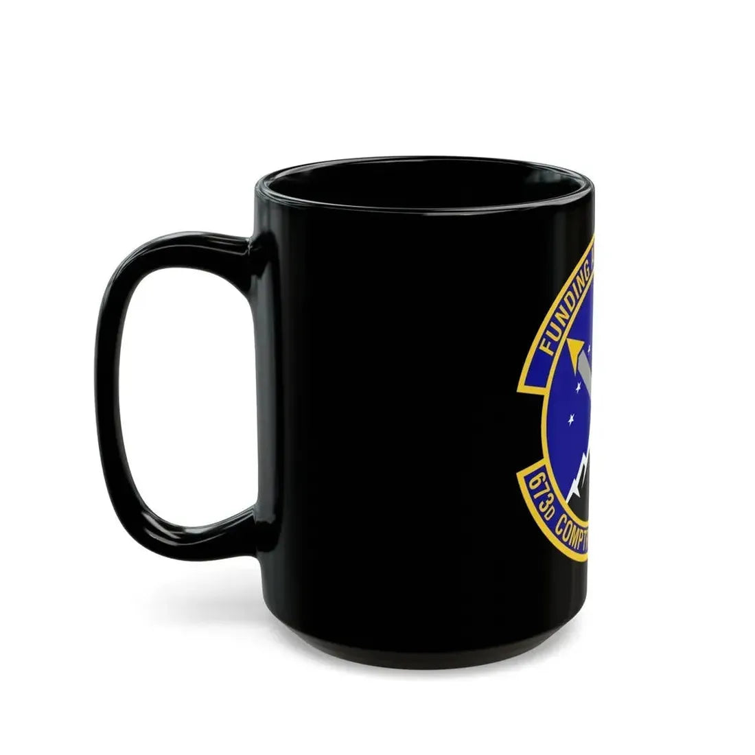673d Comptroller Squadron (U.S. Air Force) Black Coffee Mug - Go Mug Yourself