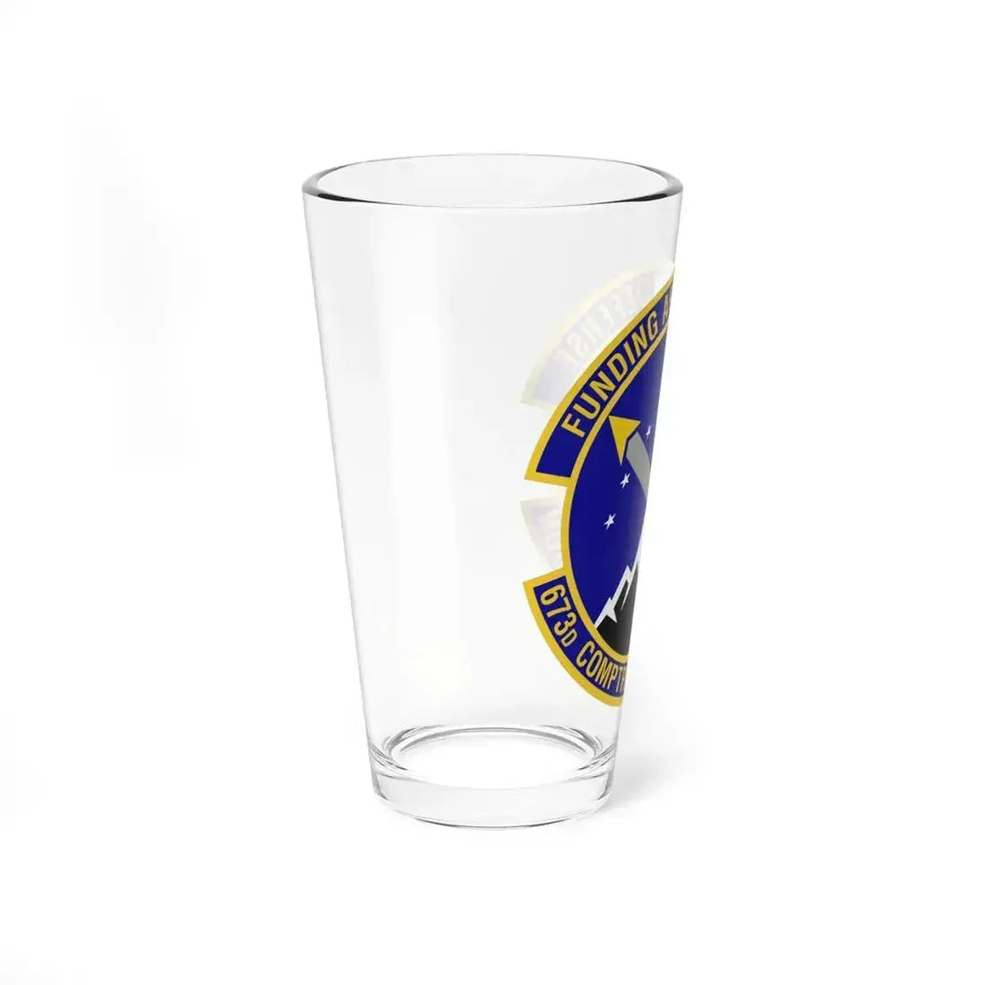 673d Comptroller Squadron (U.S. Air Force) Pint Glass 16oz - Go Mug Yourself