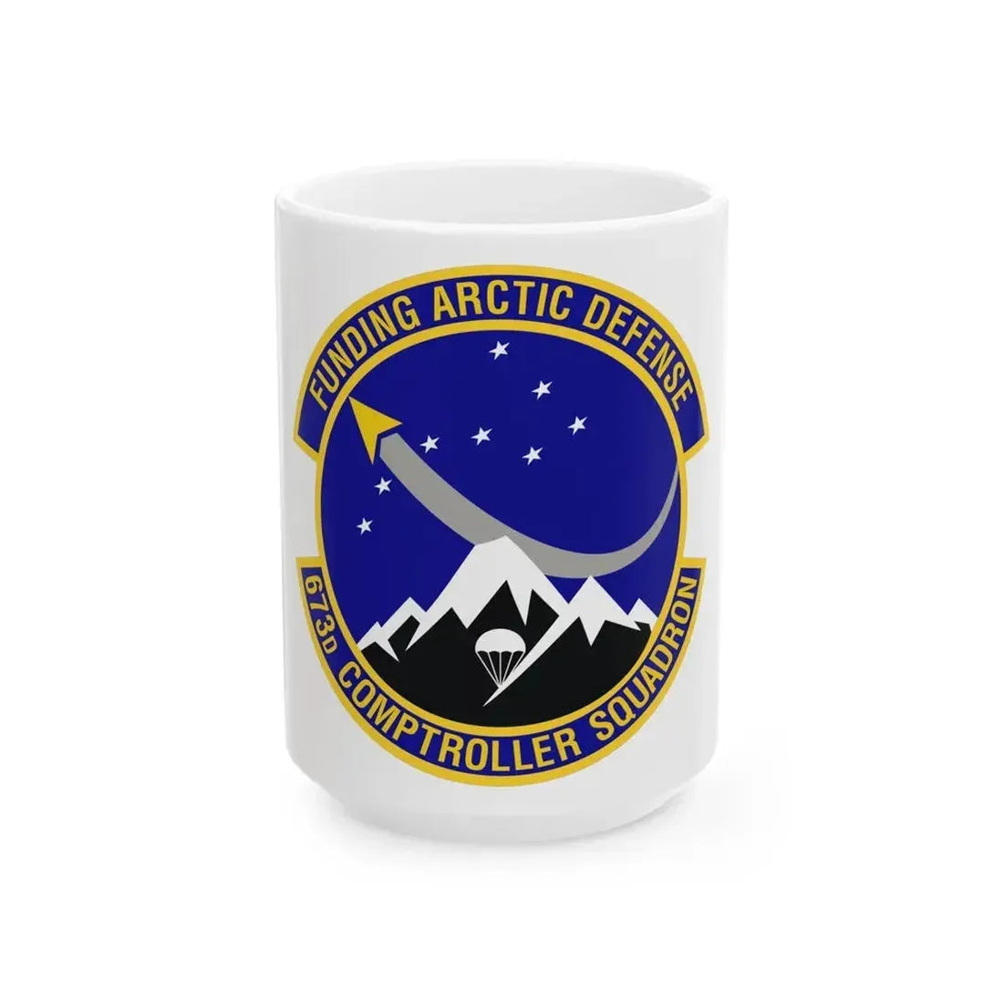 673d Comptroller Squadron (U.S. Air Force) White Coffee Mug 15oz - Go Mug Yourself