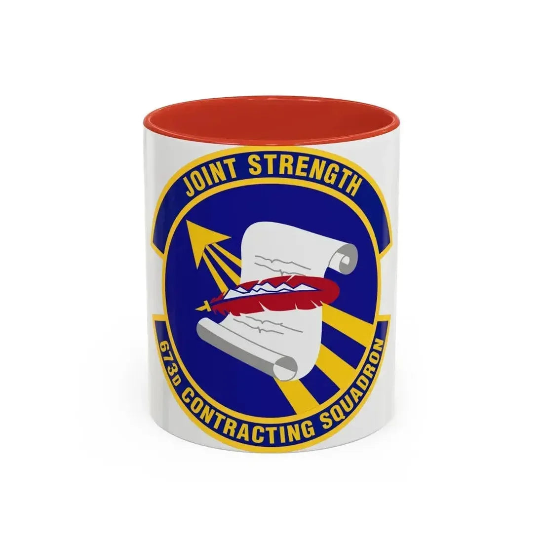 673d Contracting Squadron (U.S. Air Force) Accent Coffee Mug 11oz Red - Go Mug Yourself