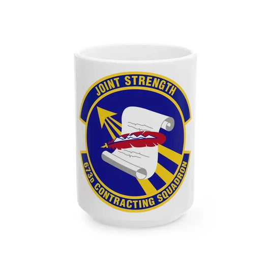 673d Contracting Squadron (U.S. Air Force) White Coffee Mug 15oz - Go Mug Yourself