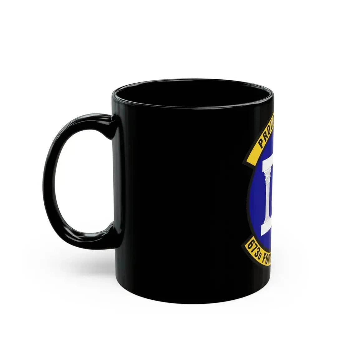 673d Force Support Squadron (U.S. Air Force) Black Coffee Mug - Go Mug Yourself