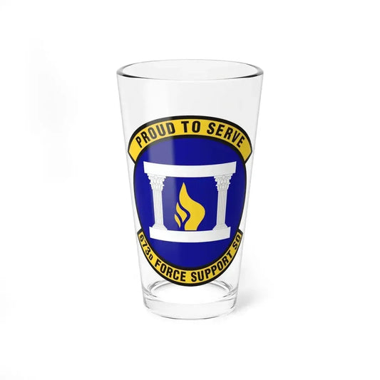 673d Force Support Squadron (U.S. Air Force) Pint Glass 16oz 16oz - Go Mug Yourself