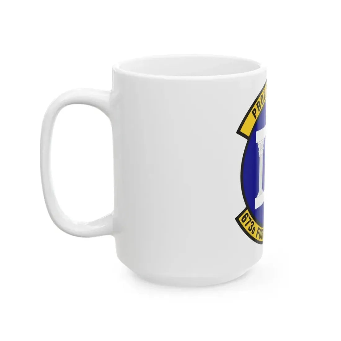 673d Force Support Squadron (U.S. Air Force) White Coffee Mug - Go Mug Yourself