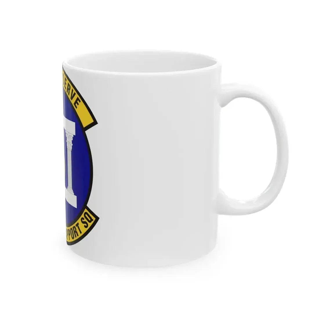 673d Force Support Squadron (U.S. Air Force) White Coffee Mug - Go Mug Yourself