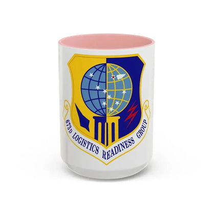 673d Logistics Readiness Group (U.S. Air Force) Accent Coffee Mug 15oz Pink - Go Mug Yourself