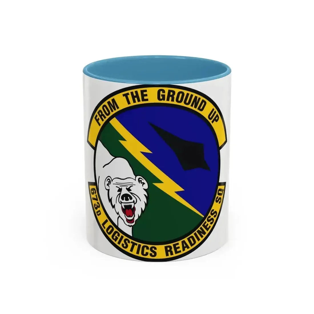 673d Logistics Readiness Squadron (U.S. Air Force) Accent Coffee Mug 11oz Light Blue - Go Mug Yourself