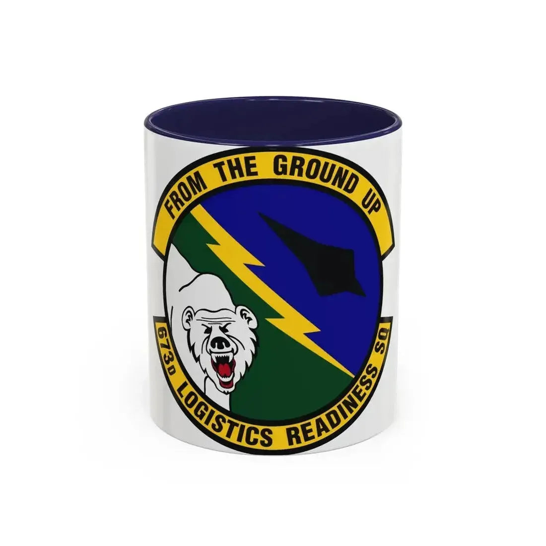 673d Logistics Readiness Squadron (U.S. Air Force) Accent Coffee Mug 11oz Navy - Go Mug Yourself