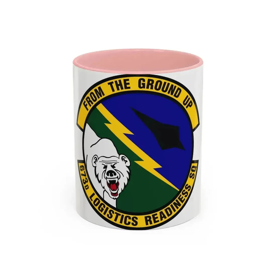673d Logistics Readiness Squadron (U.S. Air Force) Accent Coffee Mug 11oz Pink - Go Mug Yourself