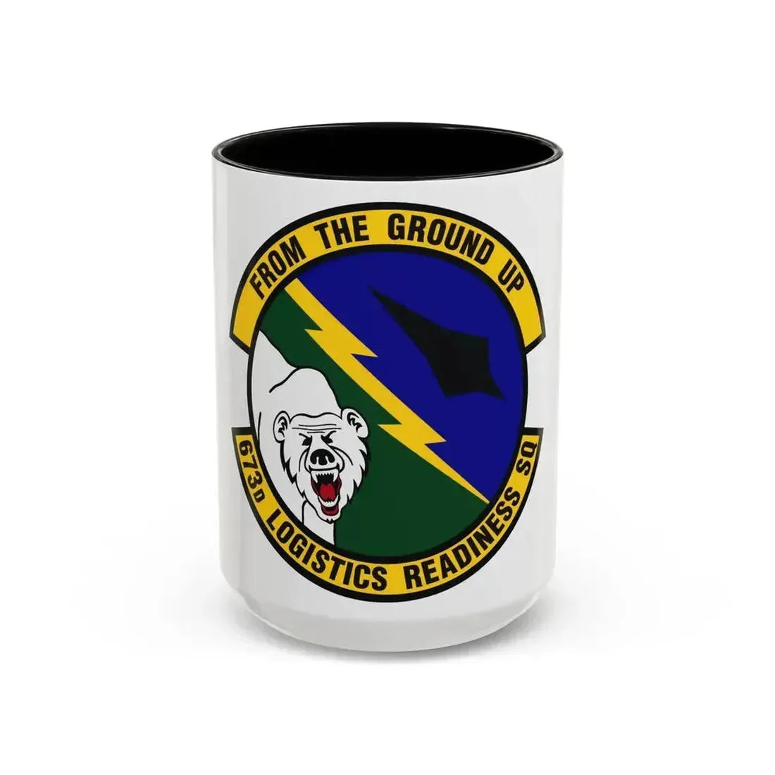 673d Logistics Readiness Squadron (U.S. Air Force) Accent Coffee Mug 15oz Black - Go Mug Yourself
