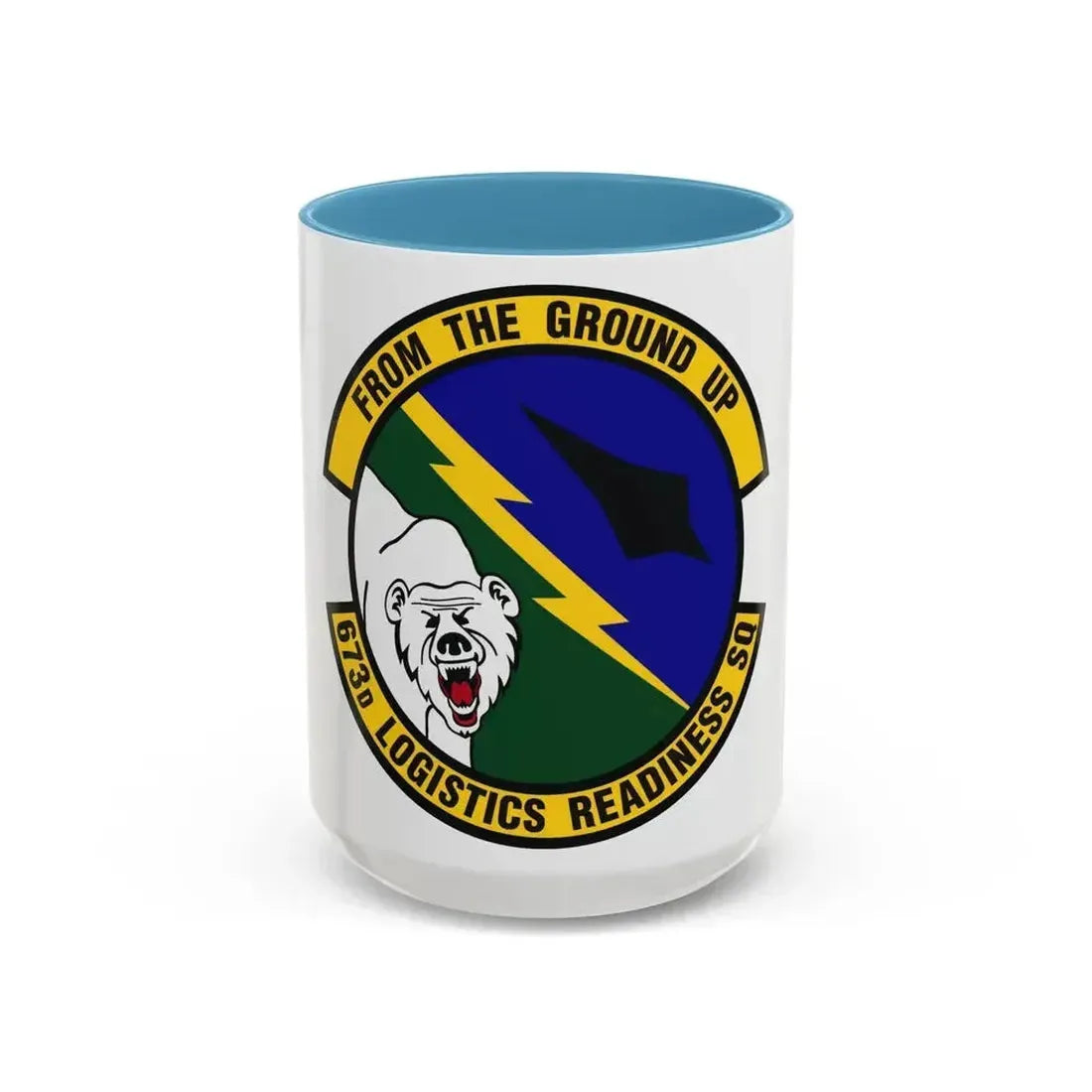 673d Logistics Readiness Squadron (U.S. Air Force) Accent Coffee Mug 15oz Light Blue - Go Mug Yourself