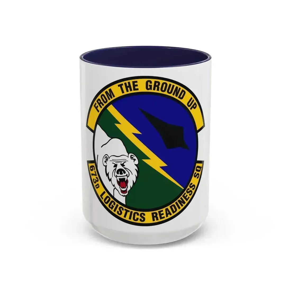 673d Logistics Readiness Squadron (U.S. Air Force) Accent Coffee Mug 15oz Navy - Go Mug Yourself