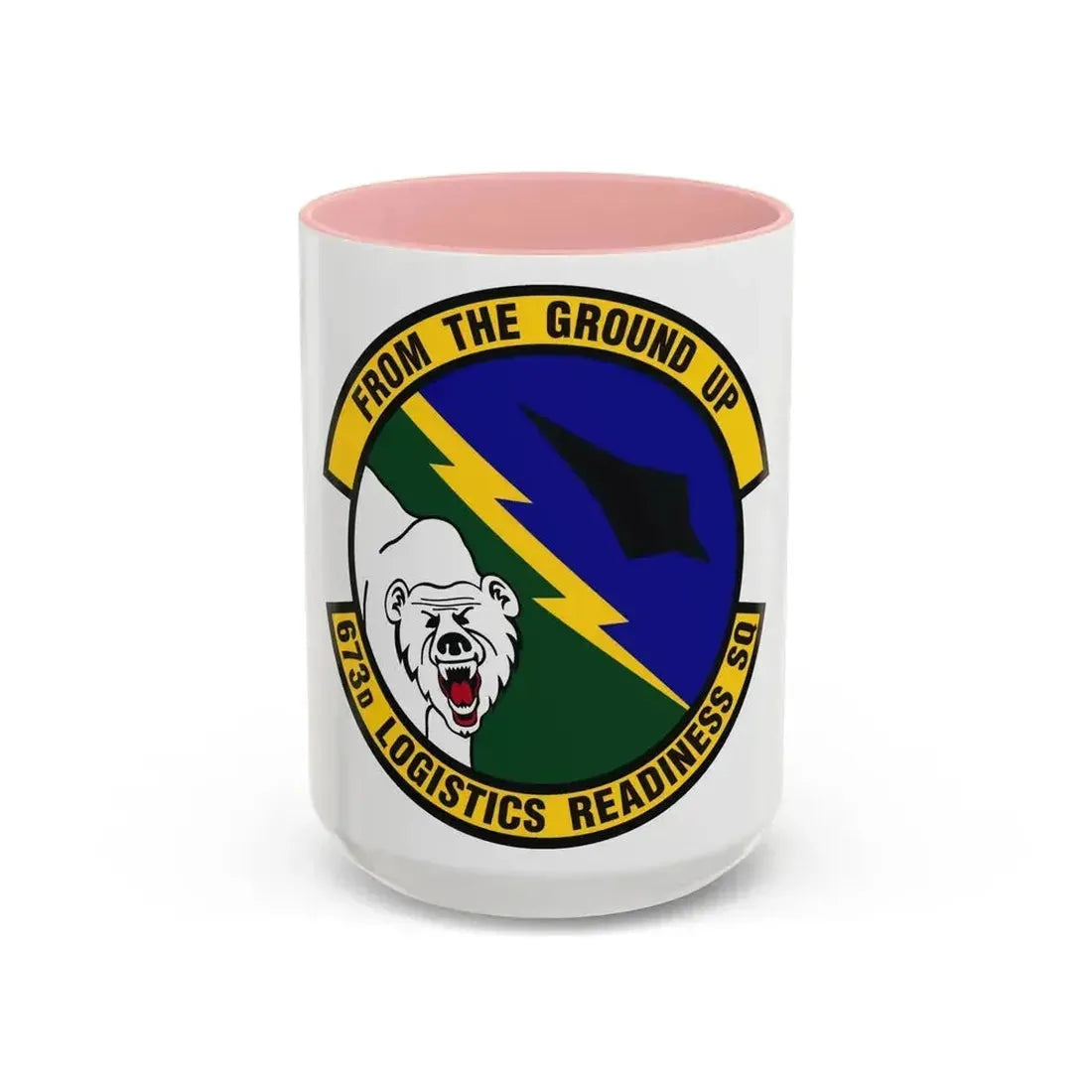 673d Logistics Readiness Squadron (U.S. Air Force) Accent Coffee Mug 15oz Pink - Go Mug Yourself