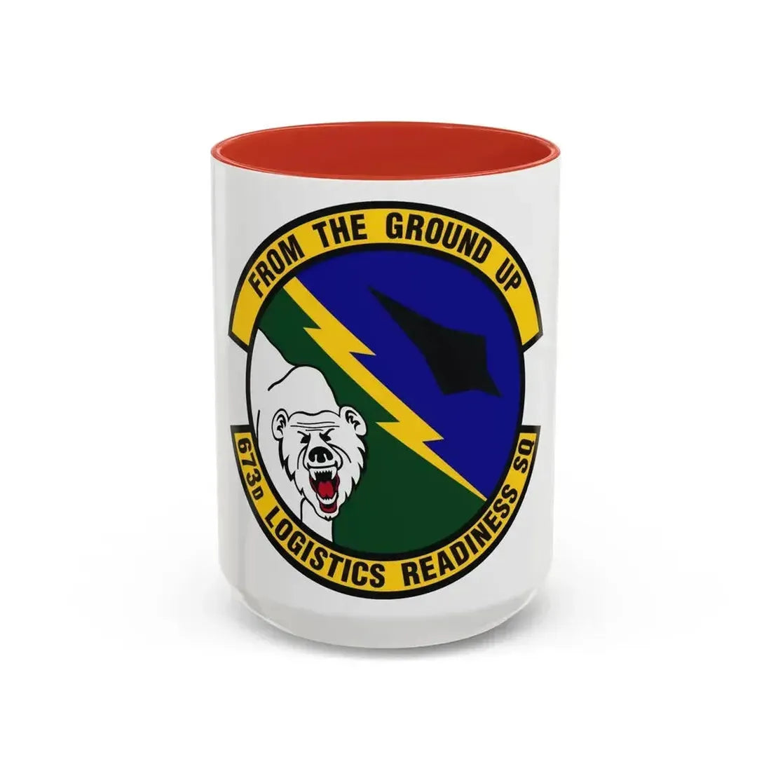 673d Logistics Readiness Squadron (U.S. Air Force) Accent Coffee Mug 15oz Red - Go Mug Yourself