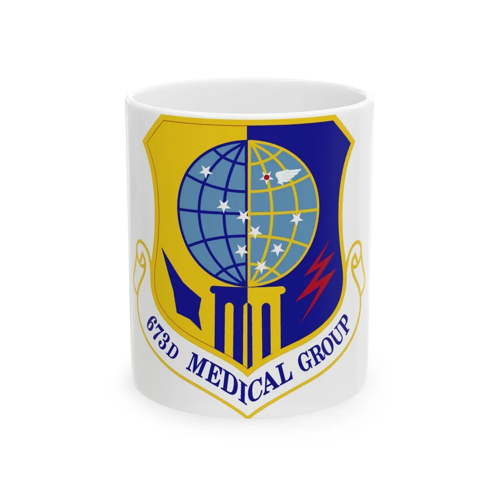 673d Medical Group (U.S. Air Force) White Coffee Mug-11oz-Go Mug Yourself